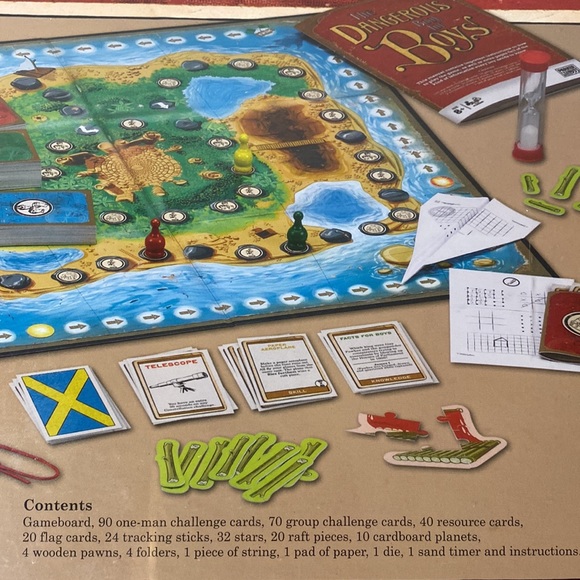 Parker Brothers The Dangerous Book for Boys Game-New in Box w/Wrap! - Picture 6 of 9